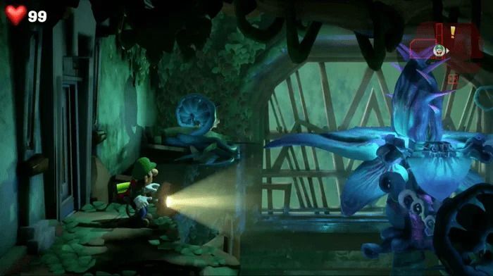 ツタの道を進む