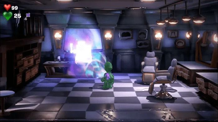 ブラックライトを当てる