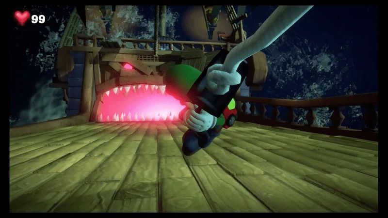 右側にキューバンショットを当ててボスの攻撃から回避