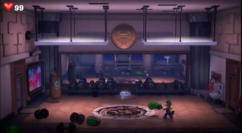 サンドバックにグローブを当てる