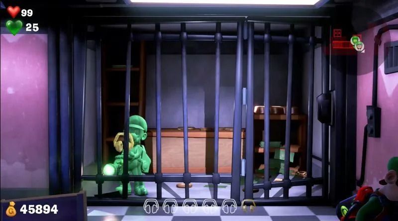 黄色の宝石を回収