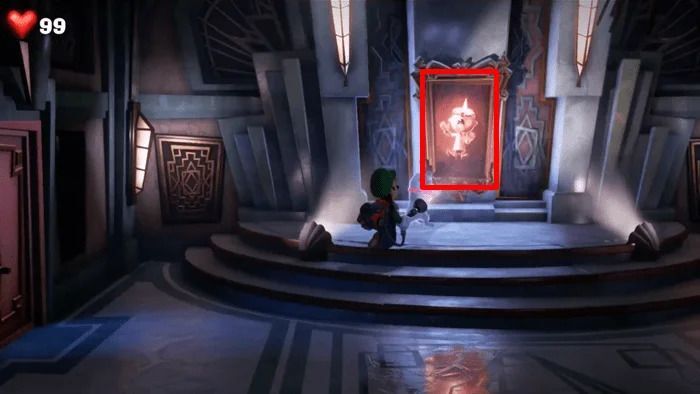 絵画にダークライトをあてる