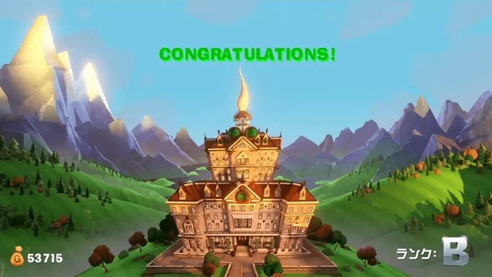 エンディングリザルト画面