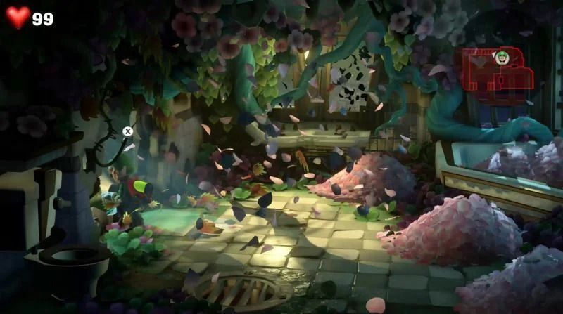 左側の壁の穴を出現させる