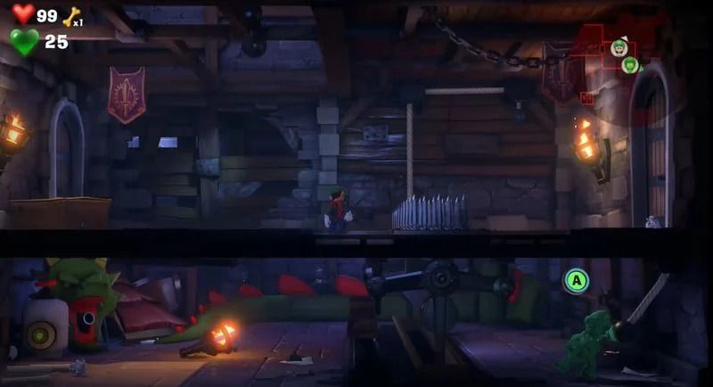 仕掛けを解除して梯子を出す