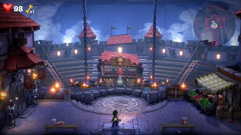 部屋の中央でイベント