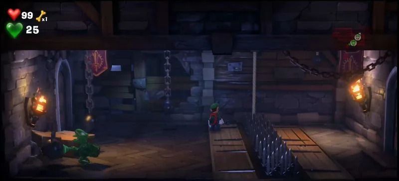 鉄球を引っ張る