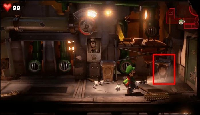 ゴミ箱に潜むオバケを倒す