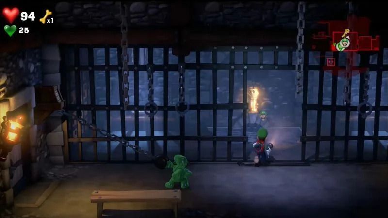 グーイージで鎖を引っ張る