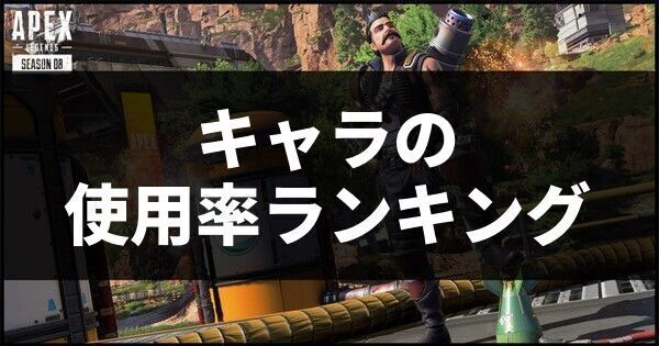 キャラの使用率ランキング