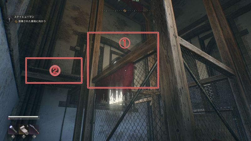 足場がなくなったら再度パルクール