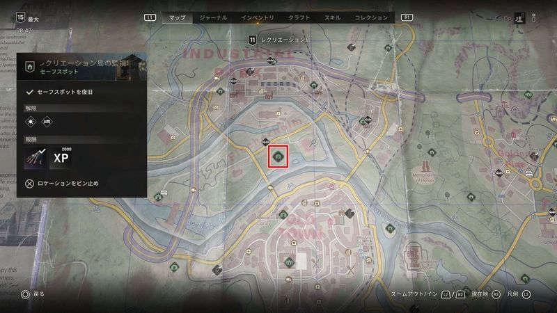 地図入手場所マップ