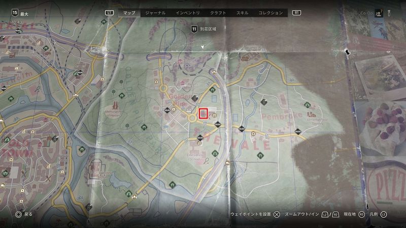 地図入手場所マップ