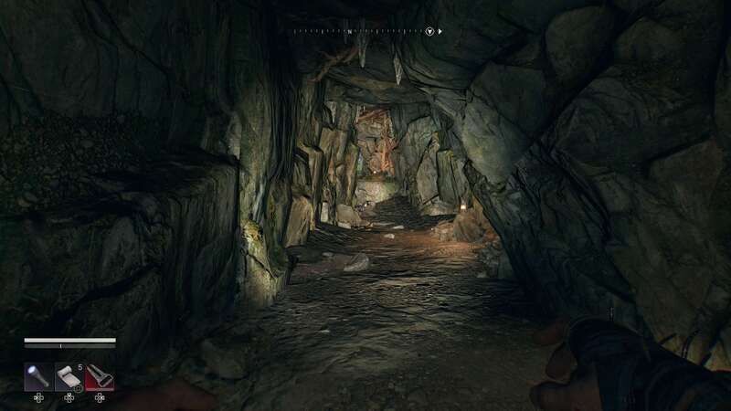 洞窟に到着したら正面の部屋に進む