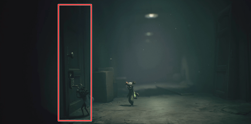 拾った鍵で扉の中に入る