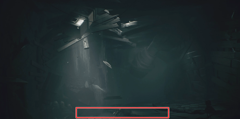 左側下部に自販機が落下して右側に転がっていく