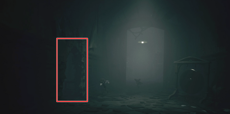 足が入っていた部屋に移動