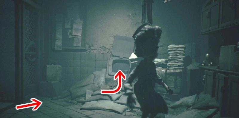 敵集団の部屋の隣にあるシュートから下に落ちる