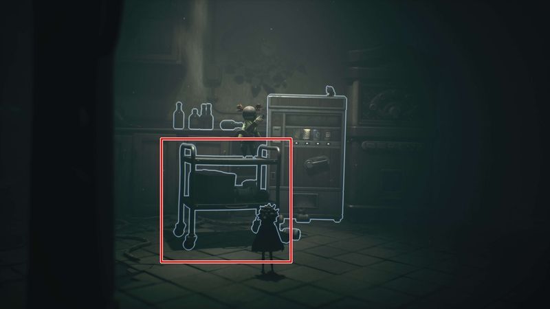 台車を足場にする