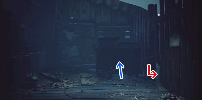 荷車を押して、壁の穴から通りに出る