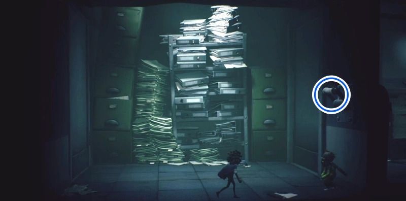 下に降りたら協力してレバーを下げる