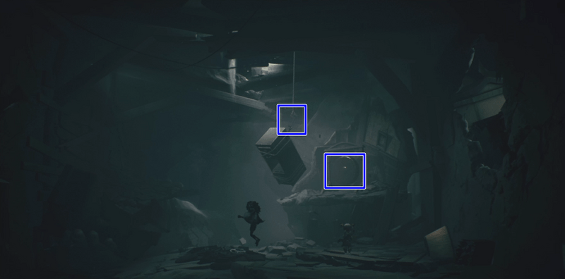 箱を落として足場にしてドラを鳴らす