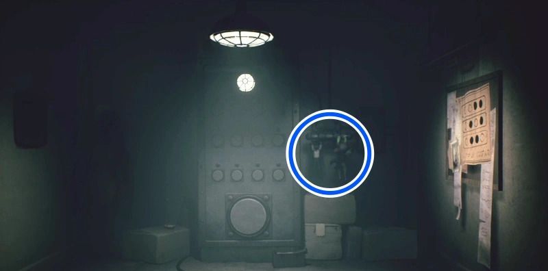 スイッチ隣のレバーを下げて部屋を出る