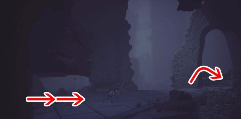 フラップ扉を抜けたら、急いで右方面に走る