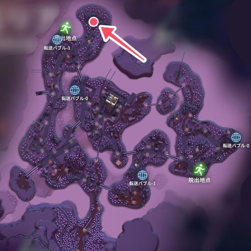 設計図:ストームガンの場所