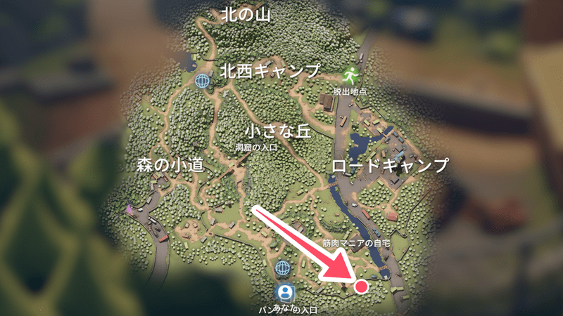 設計図：ポテトカードの場所