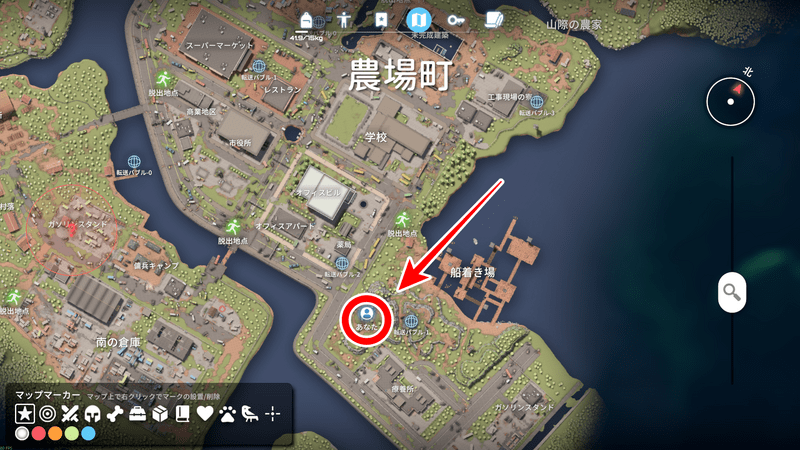 J-Lab入口マップの位置