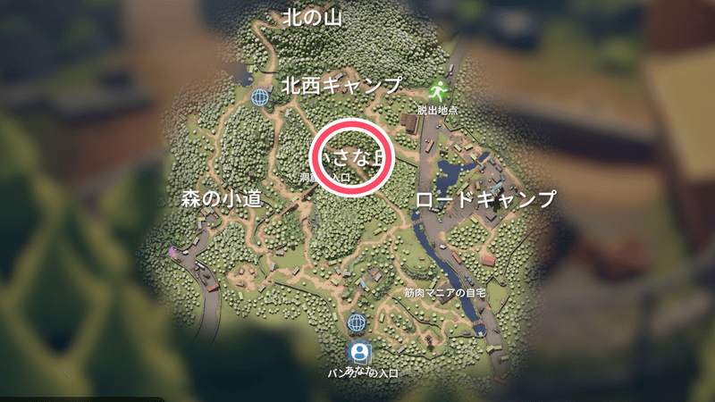 エリアゼロ中央の小さな丘_マップ