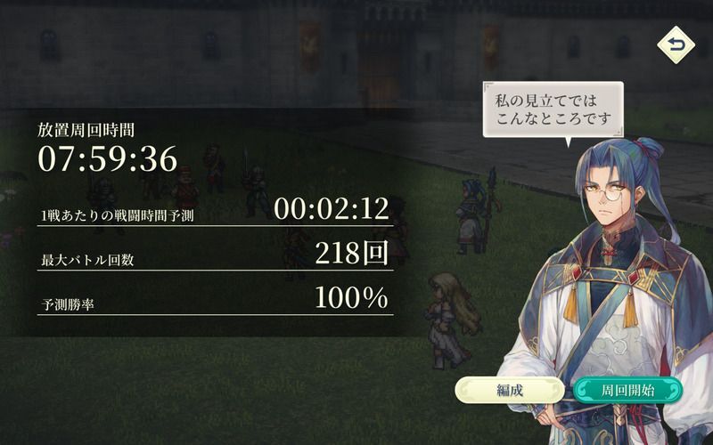 放置周回