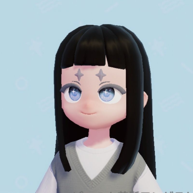 ぱっつん前髪ロングストレート4