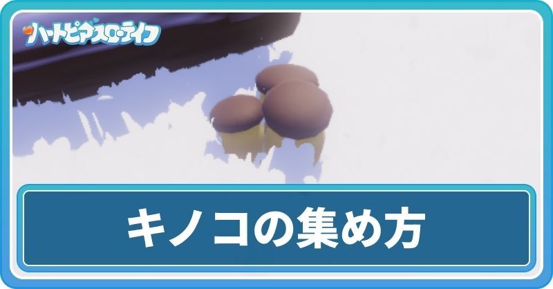 キノコの集め方