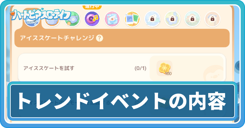 「トレンドイベント」のチャレンジ内容