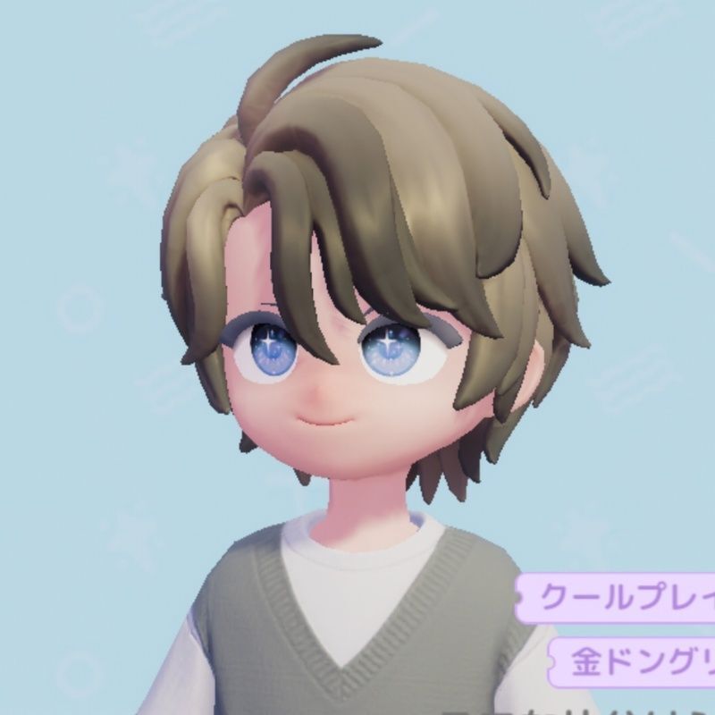 ラフな片分けショート2