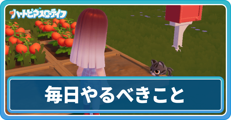 毎日やるべきこと