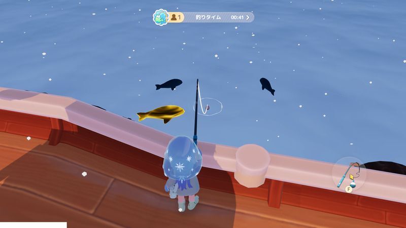 周囲の魚を釣る