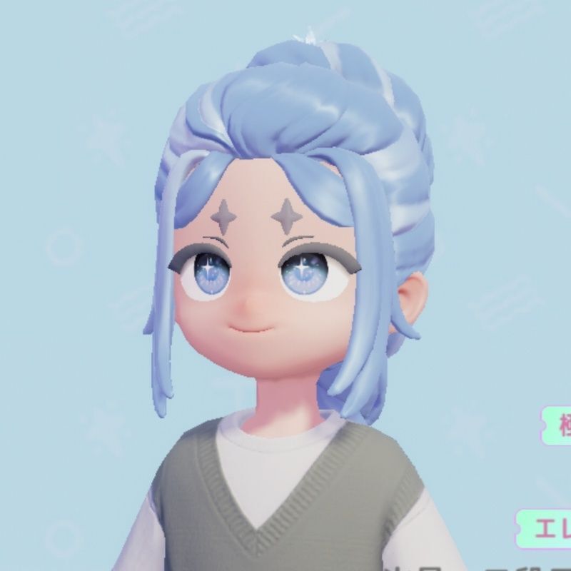 氷晶・二段三つ編み1