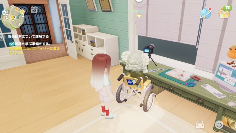 野鳥観察について教えてもらう