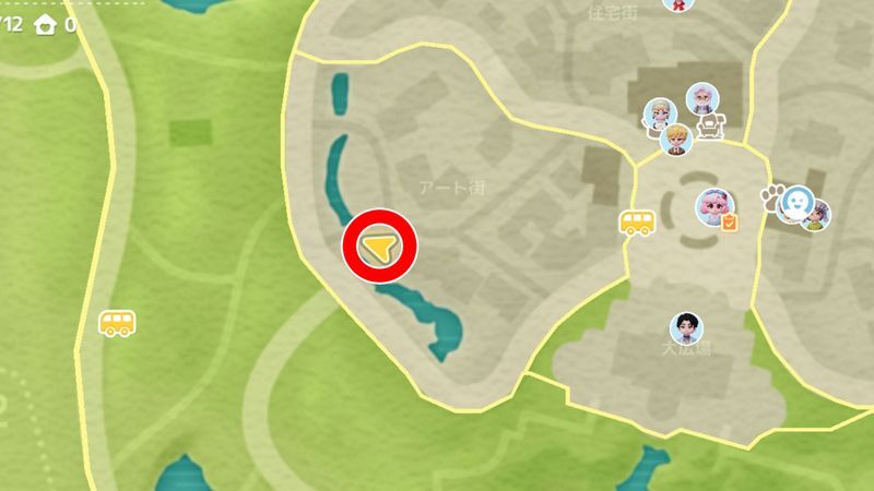 幸運商店の出現場所