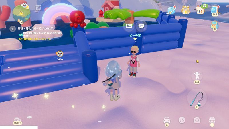 シャボン玉マシンチャレンジを開催するか参加するか選択