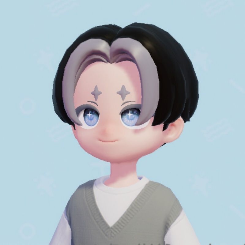 センター分けショート・メッシュ