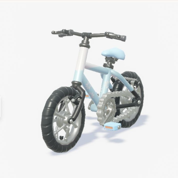 雪結晶のクロスバイク