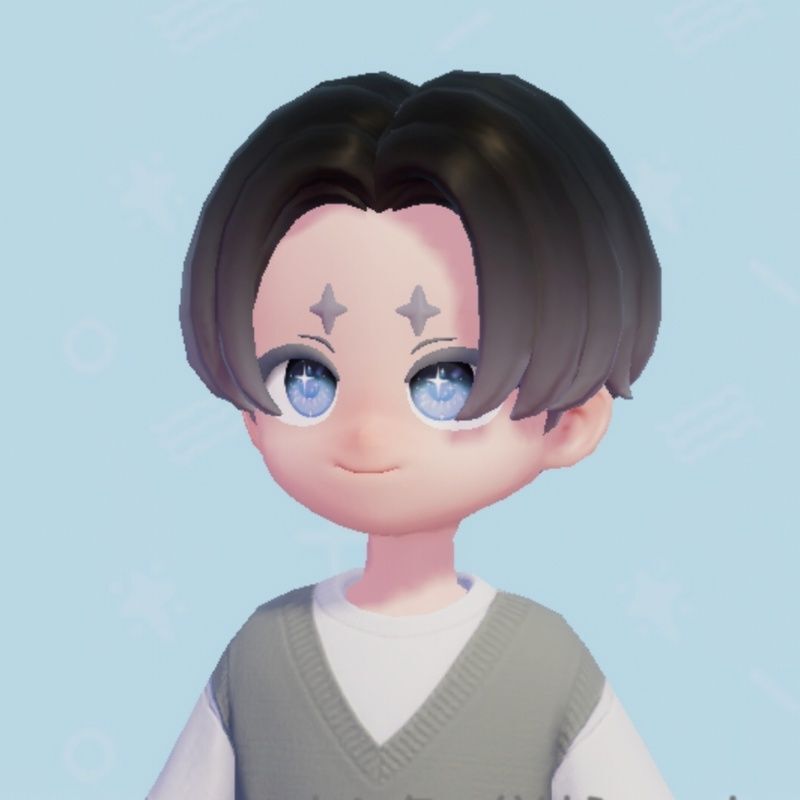 センター分けショート・グラデ