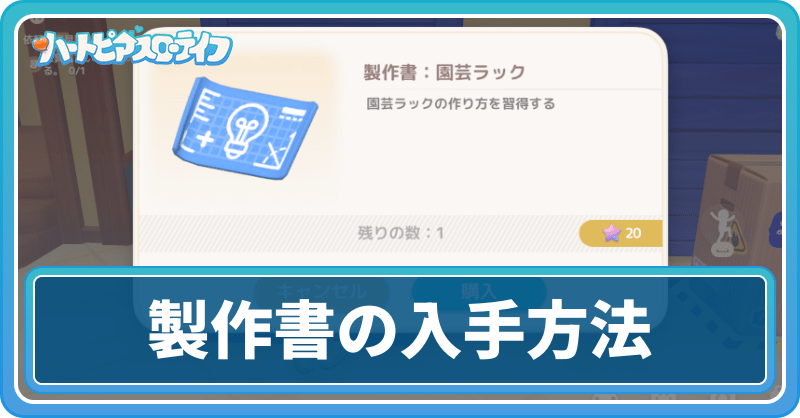 製作アイテムと必要な素材一覧