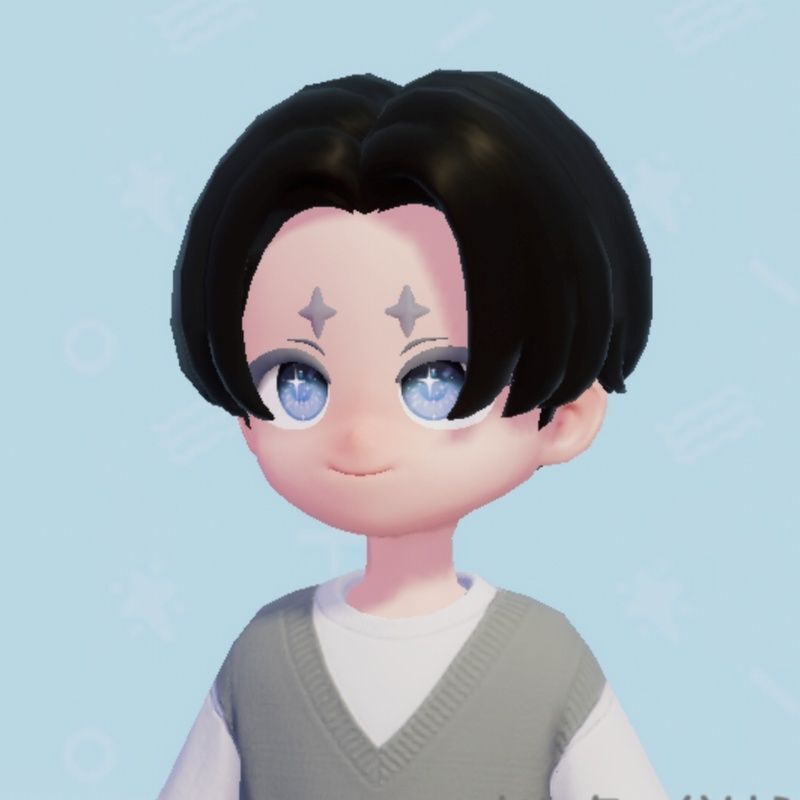 センター分けショート