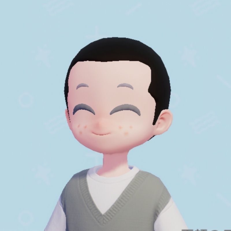 両頬のそばかす