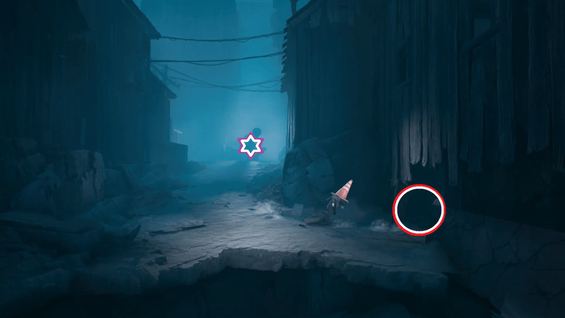 敵が前方から三輪車で追ってくる